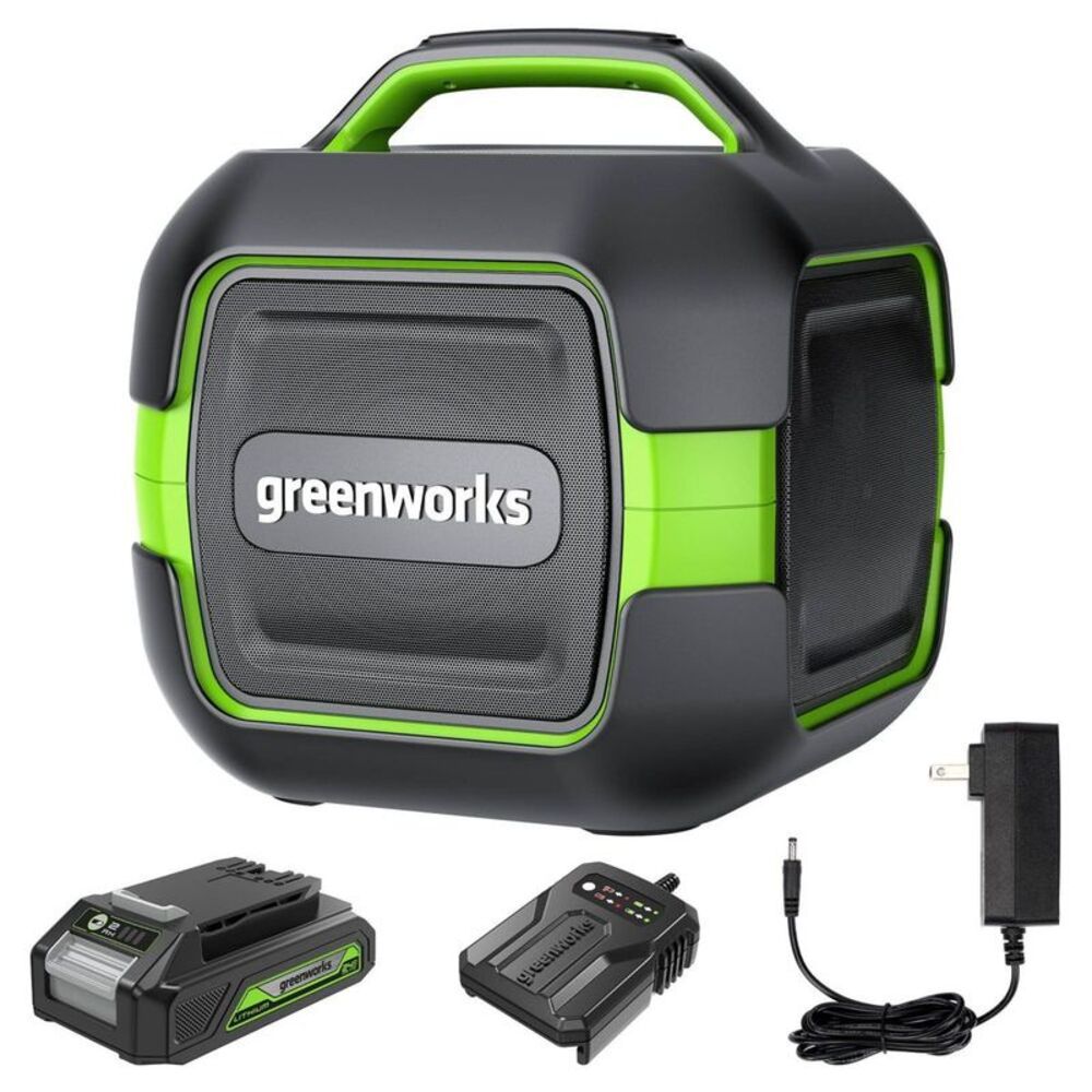 Greenworks -  POWERALL 24V Outdoor Bluetooth Portable Green